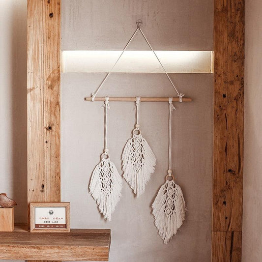 Macrame Leaf Wall Art