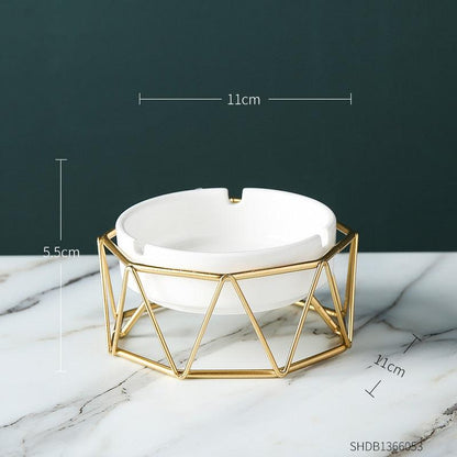 Geometric Ceramic Tray Home Decoration