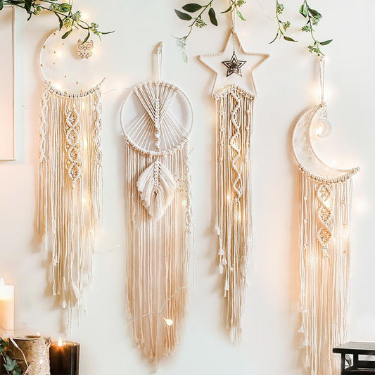 Macrame Leaf Art Home Decor