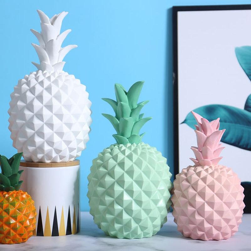 Pineapple Geometric Resin Decor