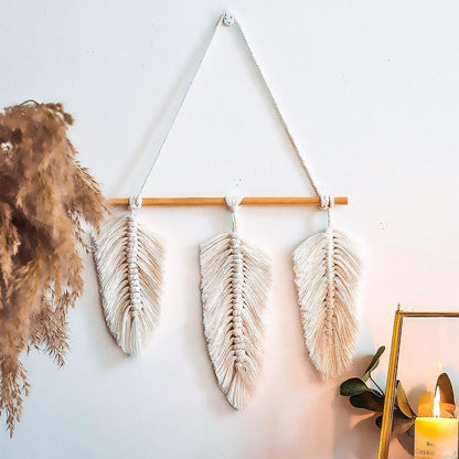 Macrame Leaf Wall Art