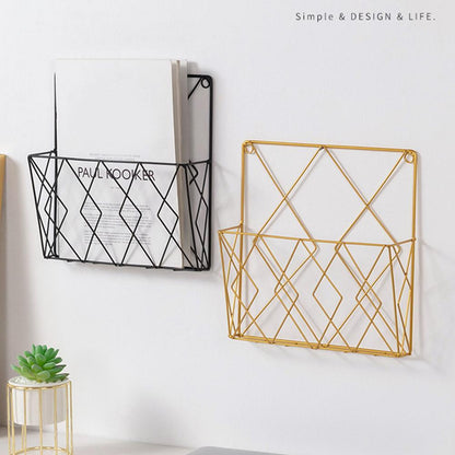 Geometric Wall Mount Rack Storage Holders Shelf