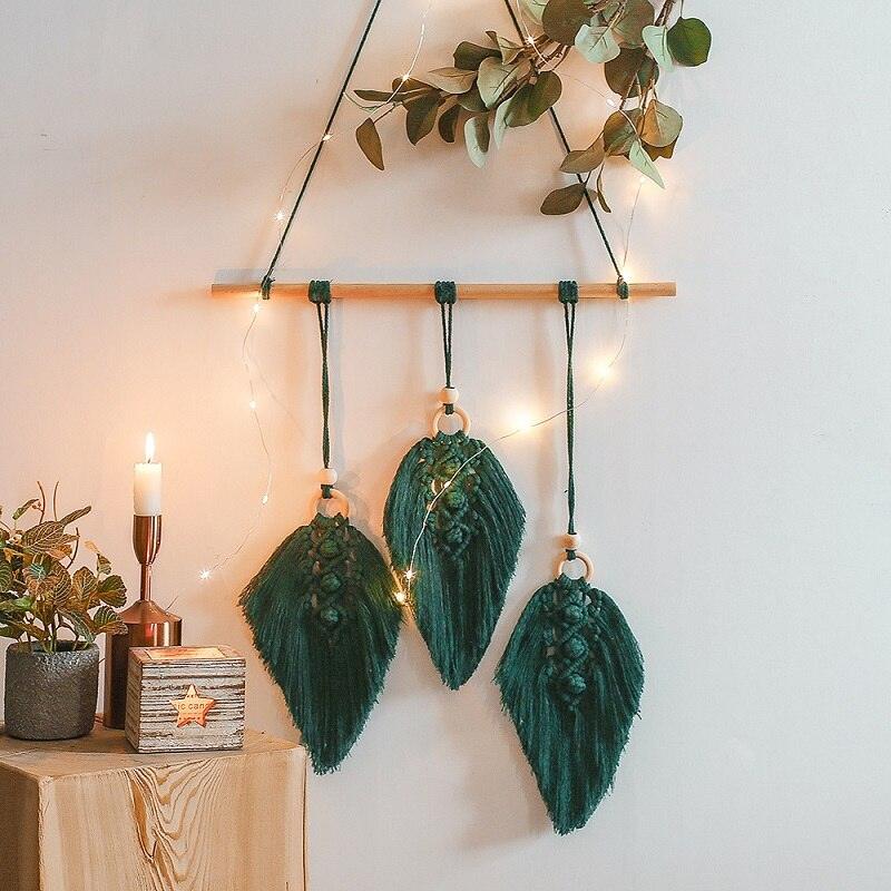 Macrame Leaf Wall Art