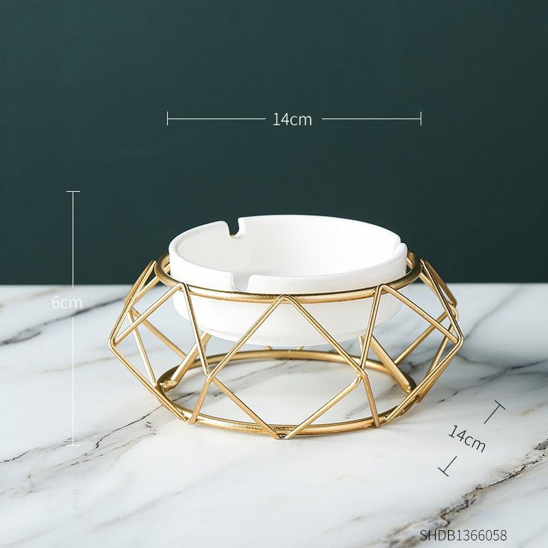 Geometric Ceramic Tray Home Decoration