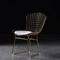 Modern Wire Chair with Seat Pad